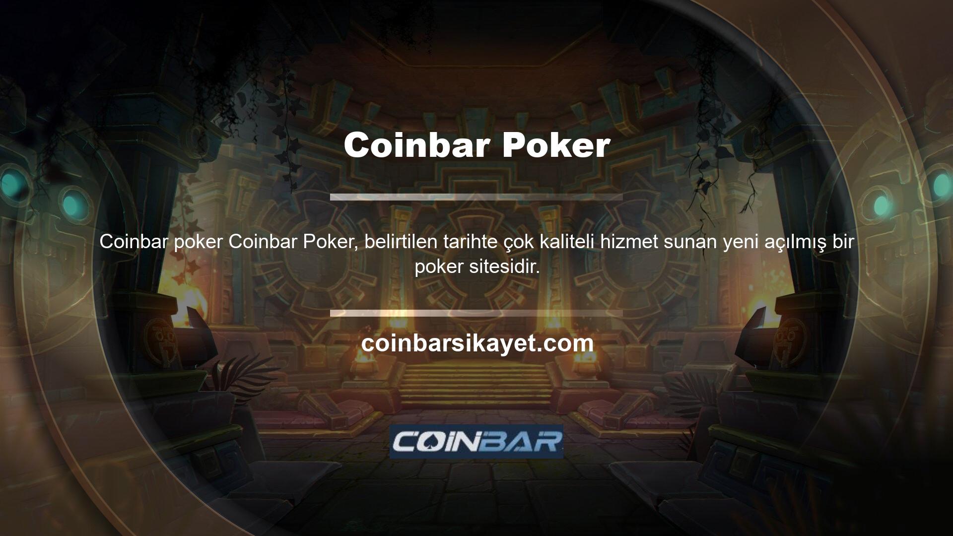 Ne tür Coinbar Poker vardır? Sunulan yaygın oyun seçenekleri web sitesinin üst kısmında listelenmiştir